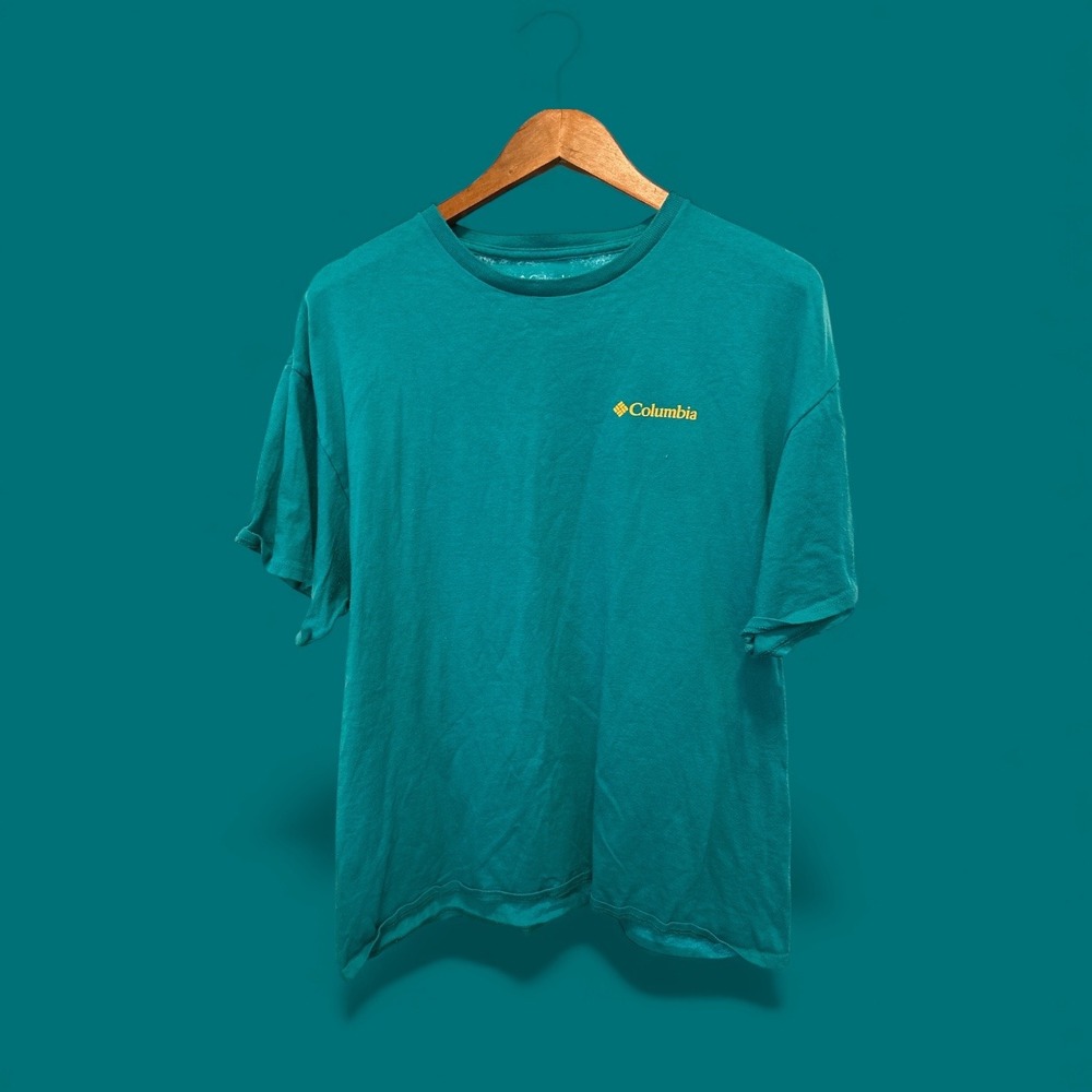 Columbia Sportswear Company Northwest Original T Shirt Teal Mens XL Graphic Tee